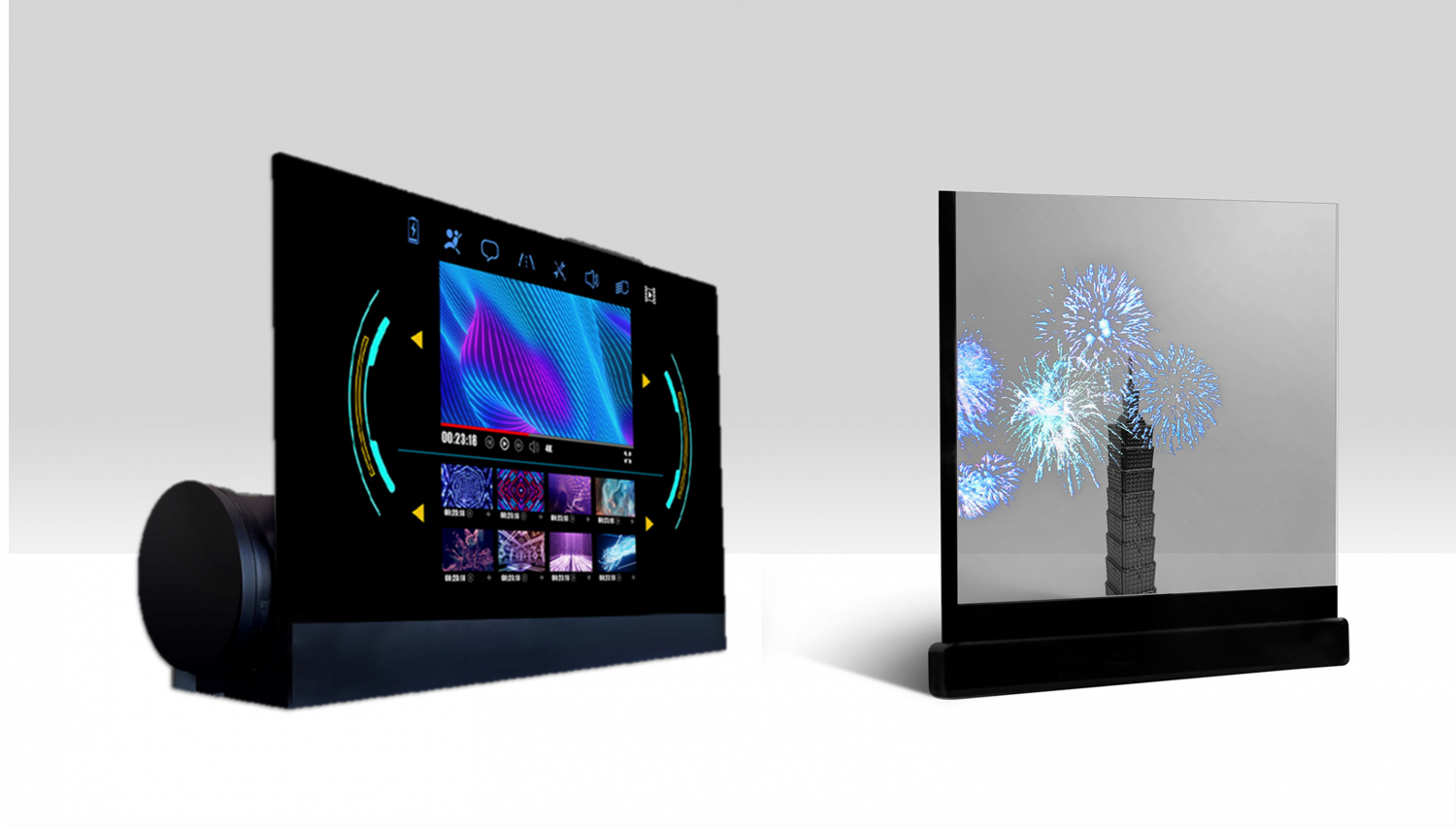 可卷式、折迭性、高透明